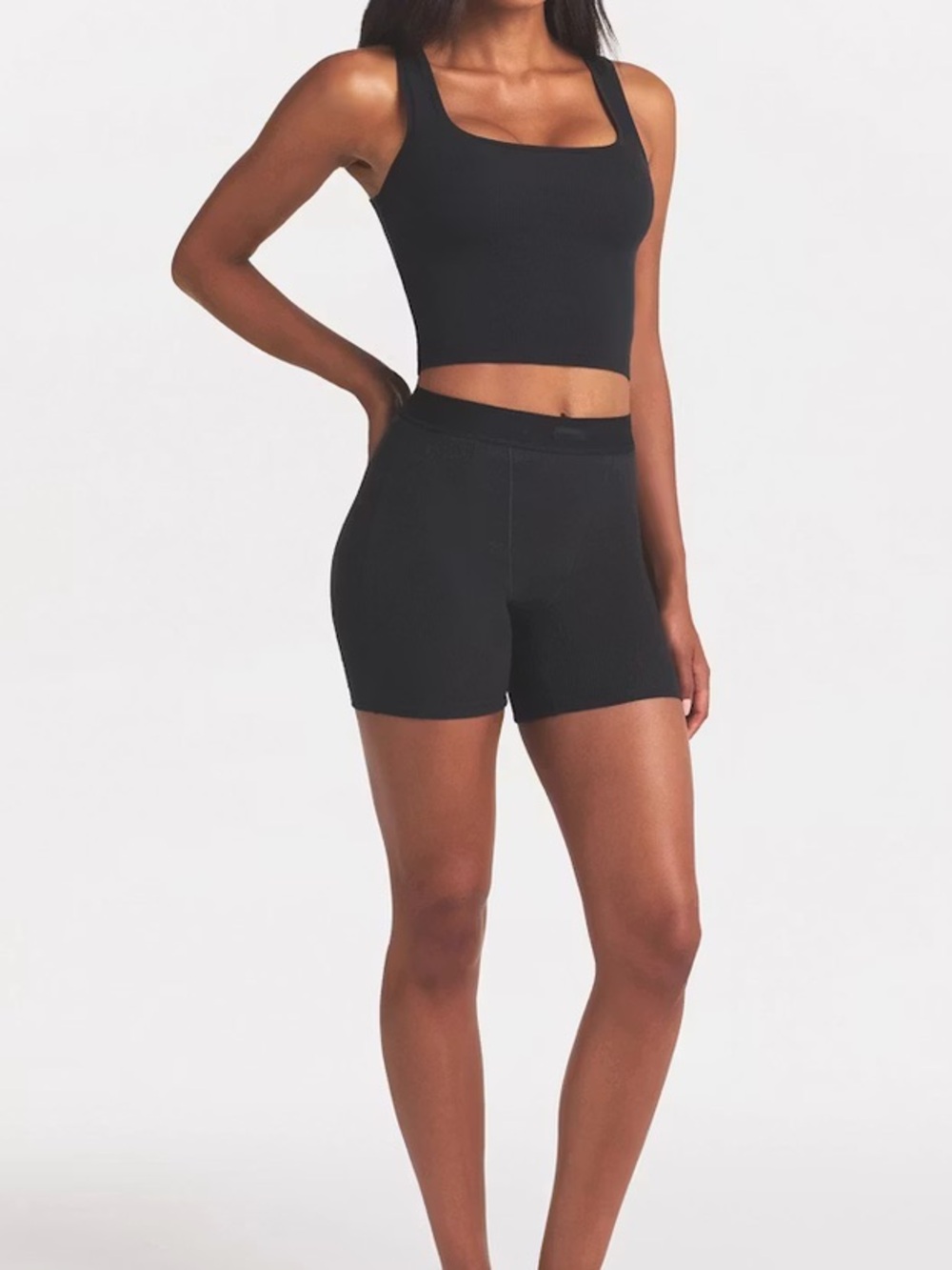 Skims Ribbed Boxer Short - Picture 2 of 8